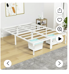 Photo 1 of 




Visit the Nefoso Store
Nefoso Queen Bed Frames, 14 inch Tall Heavy Duty Metal Platform Bed Frame, No Box Spring Needed, White