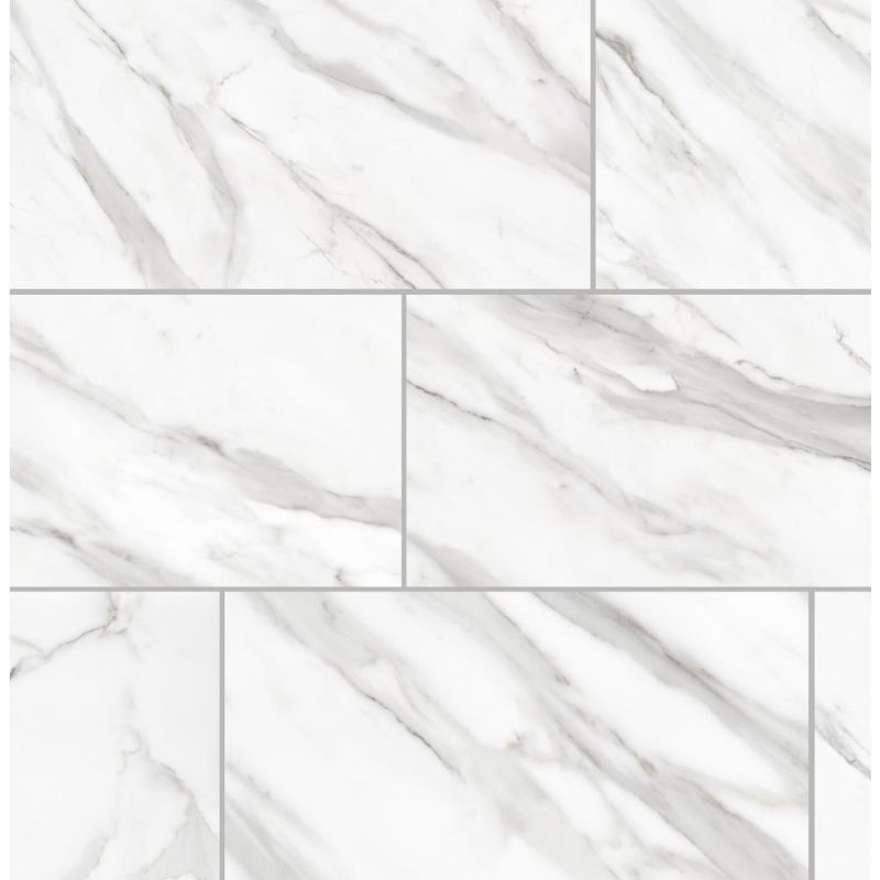 Photo 1 of Avante Bianco White 12 in. X 24 in. Matte Porcelain Floor and Wall Tile (13.3 Sq. Ft./case)
