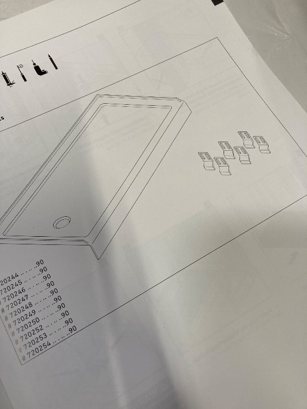 Photo 3 of  32 in. D x 60 in. W x 2 3/4 in. H Left Drain Single Threshold Shower Base in White