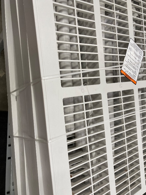 Photo 1 of HDX 5-Tier Easy Assembly Multi-purpose Plastic Garage Storage Shelving Unit in Gray (36 in. W x 72 in. H x 24 in. D) 128974