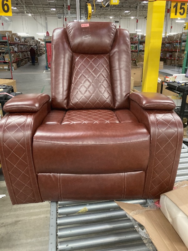 Photo 2 of *see notes*
LGQLJPLQQ Brown Breathing Leather 3-Piece Living Room Recliner Sofa Set(Brown,GN4633-C)