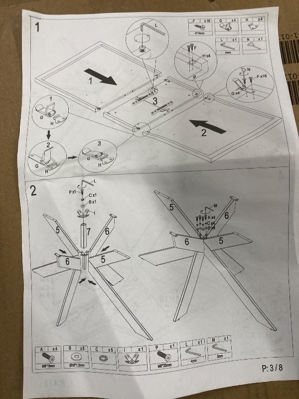 Photo 3 of ***PARTS ONLY***
dining table