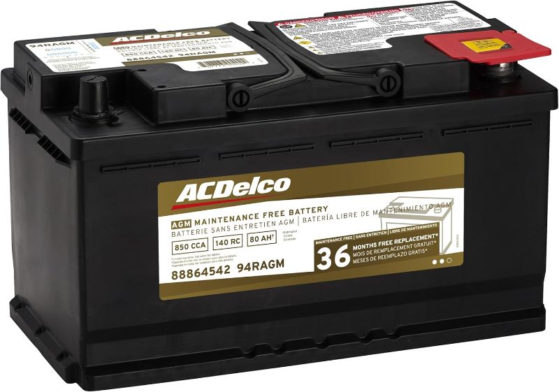 Photo 2 of ACDelco Gold 94RAGM (88864542) 36 Month Warranty AGM BCI Group 94R Battery
