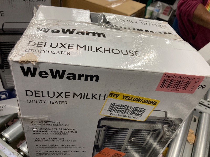 Photo 3 of 1500W Milkhouse Utility Heater - with Thermostat, Black
