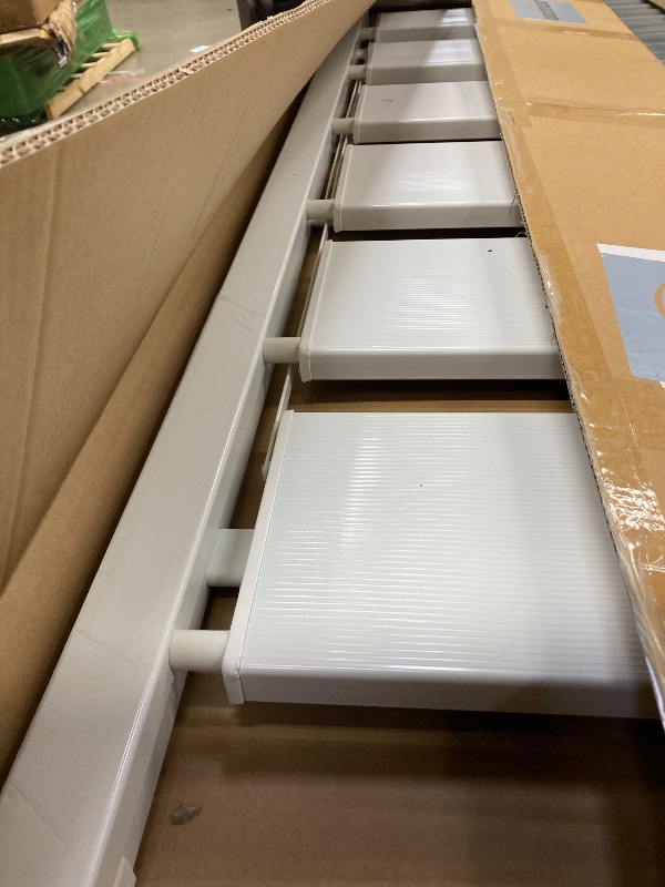 Photo 1 of SOLADDER 6 Step Ladder, Folding Step Stool with Handgrip and Anti-Slip Wide Pedal, Portable Lightweight Aluminum Stepladder for Kitchen, Home, Library, Office (300 lbs Capacity) - White