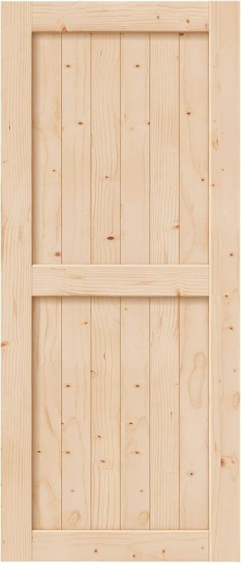 Photo 1 of 
FREDBECK 36in x 84in Wood Barn Door with 6.6FT Barn Door Hardware Kit Included K Shape...