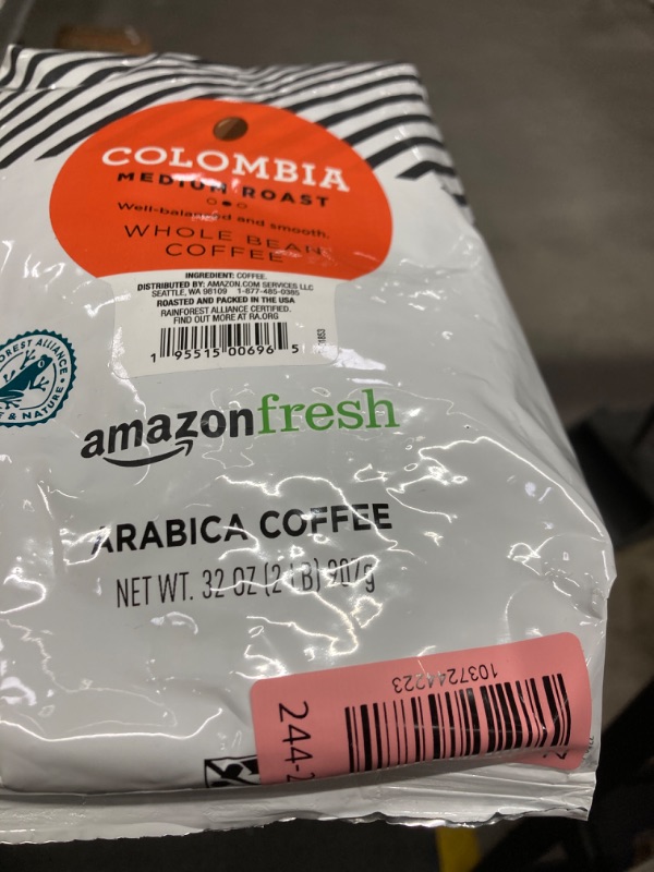 Photo 2 of Amazon Fresh, Colombia Whole Bean Coffee Medium Roast, 32 Oz