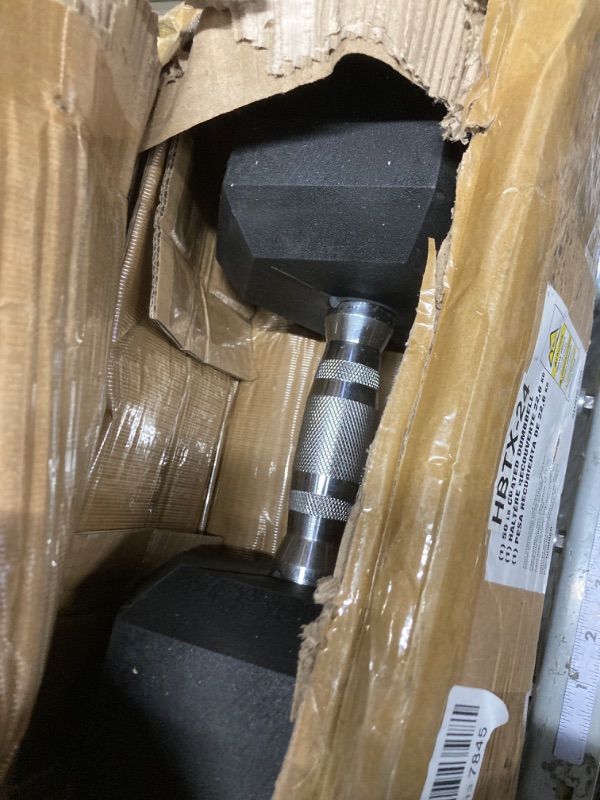 Photo 2 of *see notes*
CAP Barbell 50 LB Pair Coated Hex Dumbbell Weight