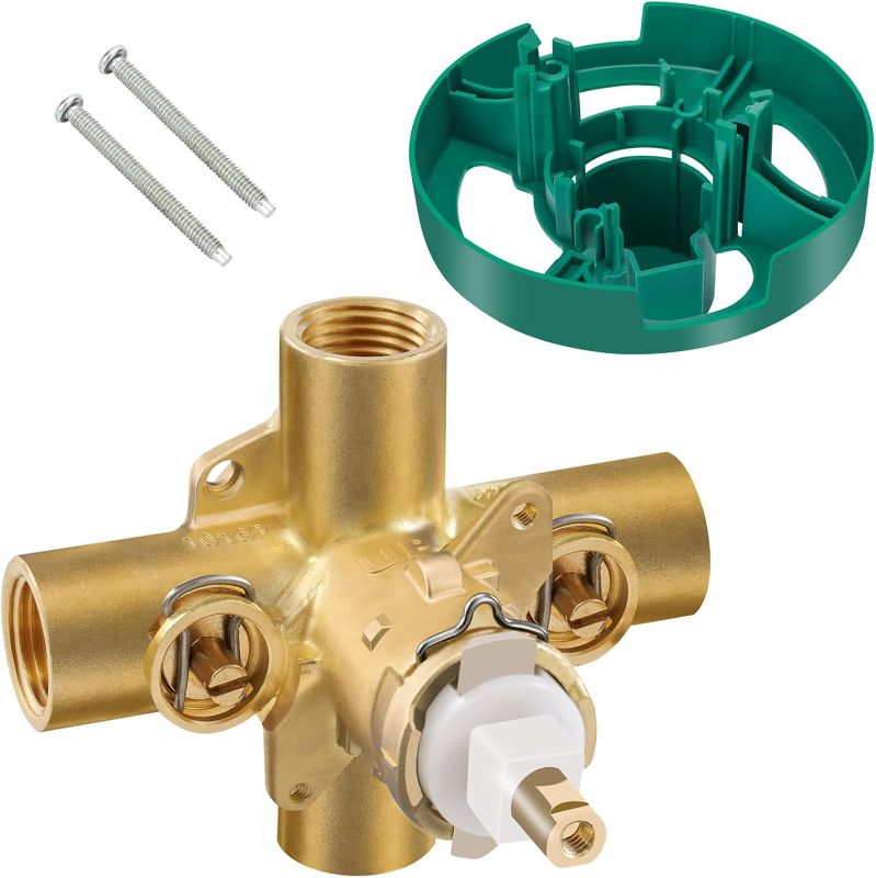 Photo 1 of 2590 - Pressure Balancing Cycling Shower Valve with Stops, 1/2-Inch IPS Connections, Lead-Free Copper - Rough-In, Pressure Balancing Valve with 1222 cartridge
