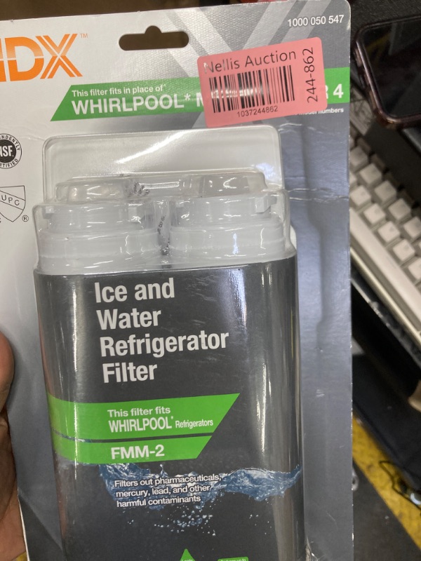Photo 1 of HDX FMM-2 Premium Refrigerator Water Filter Replacement Fits Whirlpool Filter 4 (2-Pack) 107045