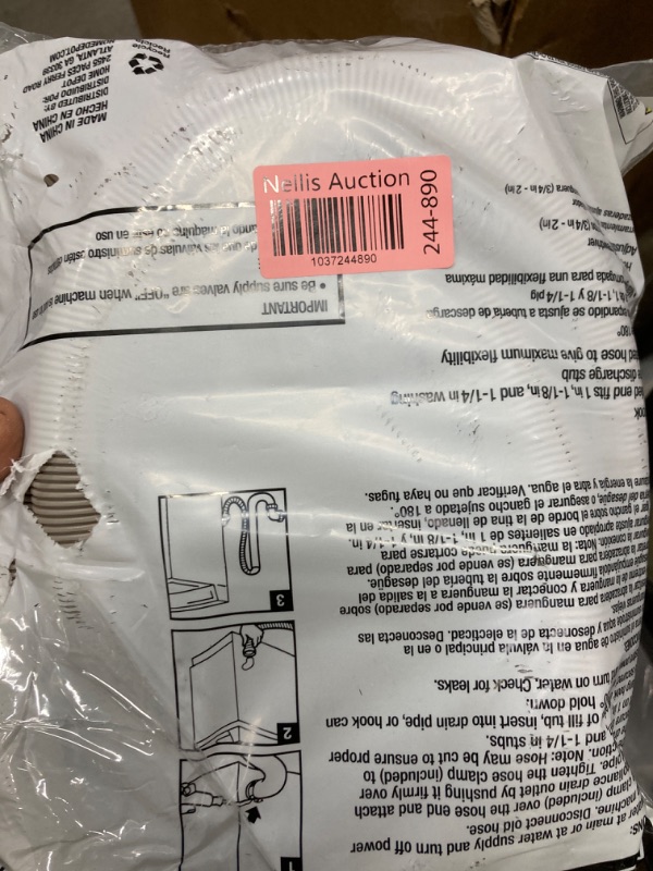 Photo 1 of Everbilt 8 ft. Corrugated Washing Machine Discharge Hose