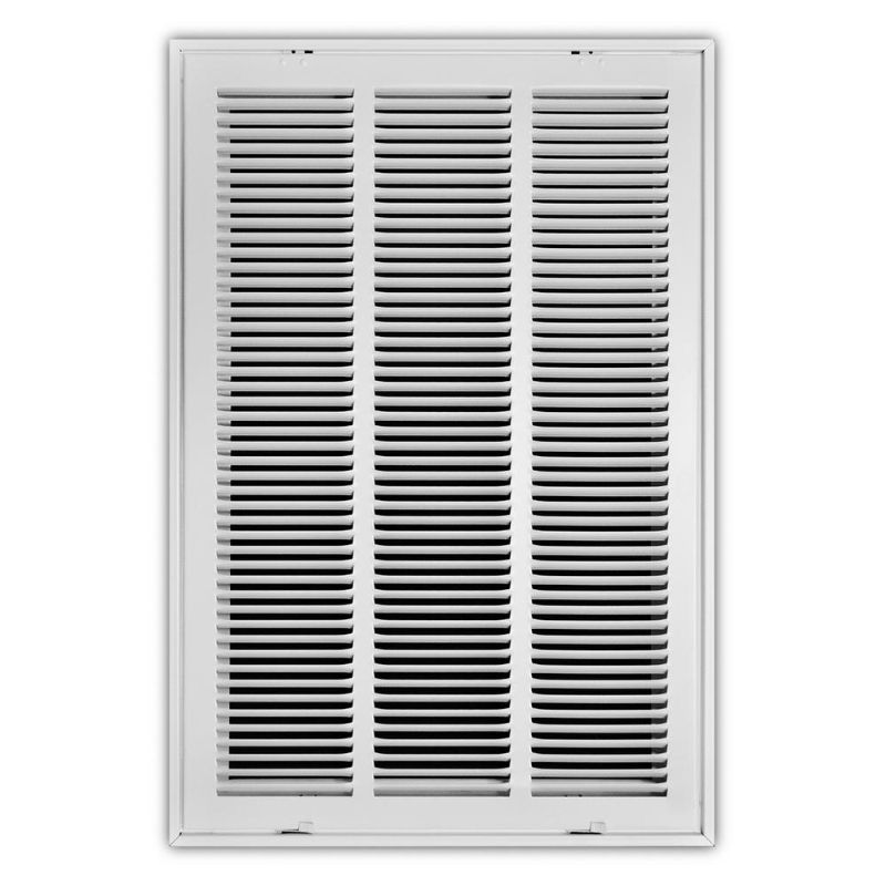 Photo 1 of 16 in. X 25 in. Steel Return Air Filter Grille in White
