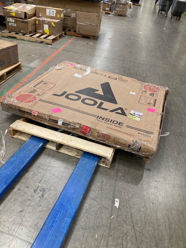 Photo 1 of JOOLA Inside Professional MDF Indoor Ping Pong Table with Quick Clamp Table Tennis Net and Post Set - 10 Minute Easy Assembly - Tournament Quality - Foldable with Single Player Playback Mode