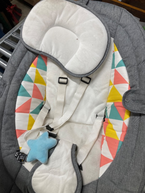 Photo 1 of Bioby Baby Swing for Infants, Portable Baby Bouncer with Bt Music Speaker, 5 Point Harness, 5 Speeds, Touch Screen/Remote Control, Indoor&Outdoor Electric Baby Rocker Chair for 5-20 lbs