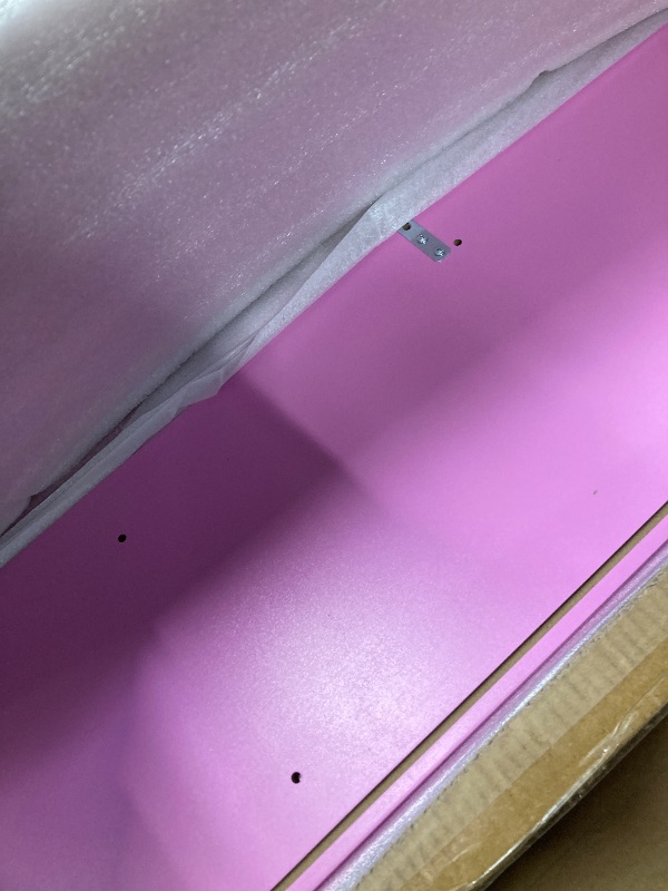 Photo 1 of COCLUB Play Kitchen, Wooden Kids Kitchen Playset with Chalkboard, Ice Maker, Play Phone, Cookware Accessories, Microwave Toy Kitchen Gift for Boys Girls Age 3-8 Pink
