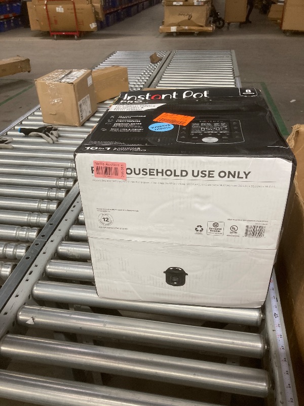 Photo 1 of Instant Pot Pro (8 QT) 10-in-1 Pressure Cooker, Slow Cooker, Rice/Grain Cooker, Steamer, Sauté, Sous Vide, Yogurt Maker, Sterilizer, and Warmer, Includes App With Over 800 Recipes, Black