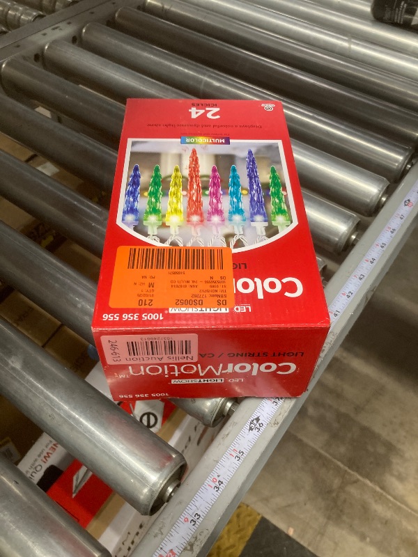 Photo 1 of Gemmy Lightshow ColorMotion Multi-Color LED Icicle Light Set, 24-Lights