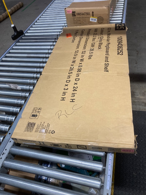 Photo 1 of Husky Modular 52 in. W Standard Duty Black Pegboard Attachment H52PEGMOD