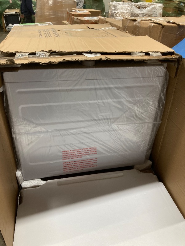 Photo 1 of ***PARTS ONLY****SIMZLIFE
3.5 Cu. Ft. vented Front Load Stackable Electric Compact Dryer in White with Multiple Drying Modes, Exhaust Hose