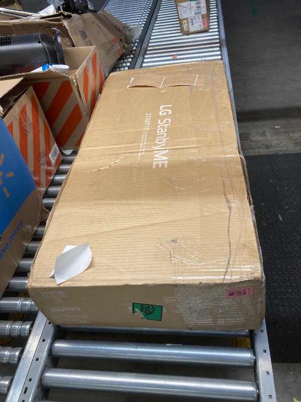 Photo 1 of LG 27-Inch Class StanbyMe 1080p-Portable Touch-Screen-Monitor 27ART10AKPL, Built-in Battery, Full Swivel Rotation, 60Hz Refresh Rate, Calming Beige