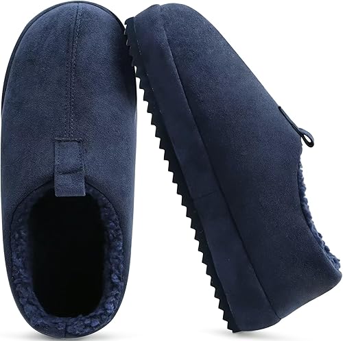 Photo 1 of ==similar==COFACE Men's Clog Slippers Cozy Thick Cushion Memory Foam House Shoes Slippers Indoor Outdoor Lightweight Warm Sherpa Lining Scuff Slippers For Man With Arch Support Rubber Hard Sole