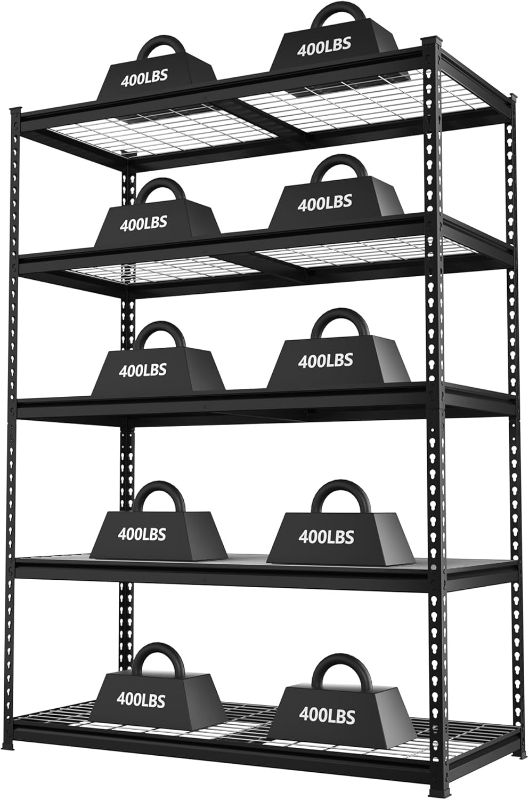 Photo 3 of ==similar==Heavy Duty Storage Shelves - 48x24in, 2500lbs Load Bearing, Durable Storage Shelves, Adjustable Height Garage Storage Shelving, Metal Storage Utility Rack Shelf Unit, Easy Assemble