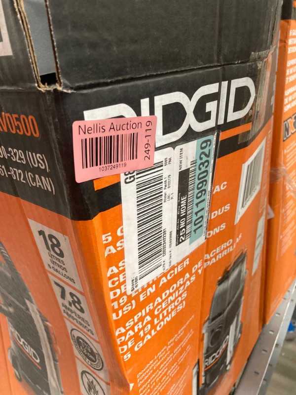 Photo 1 of Ridgid 16 gal. 6.5-Peak HP NXT ash Vacuum with Detachable Blower, Hose
