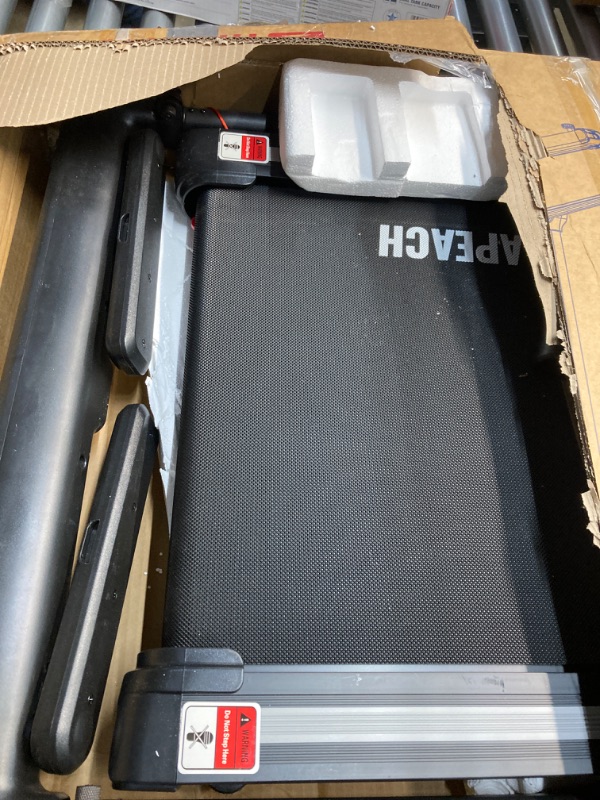 Photo 1 of BULAPEACH Under Desk Treadmill with Incline, 3.5HP Walking Pad with Handle Bar Removable Desk Workstation, 300 Lbs Foldable Treadmills for Home Small Office, LED Display, Wristband Remote Control