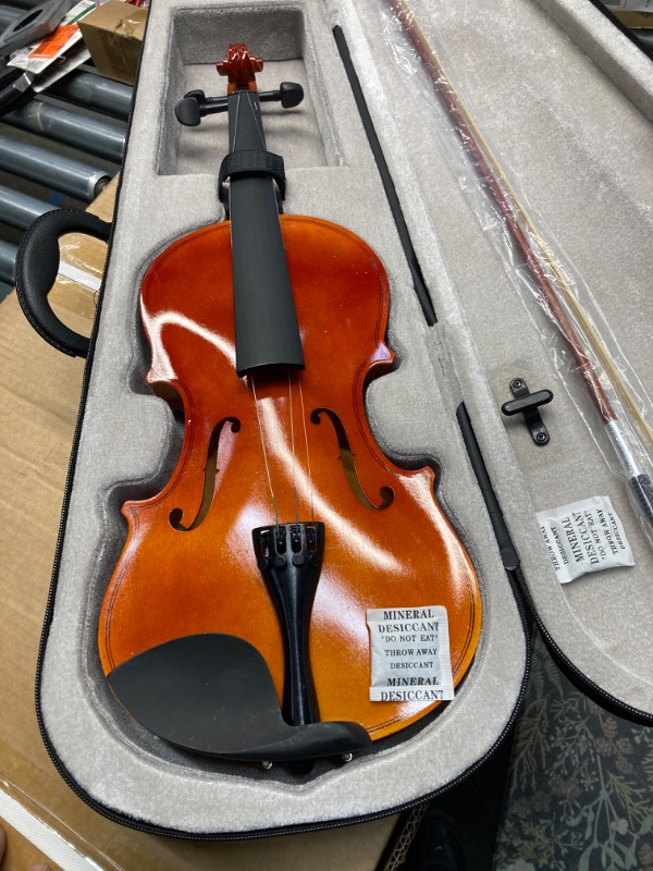 Photo 2 of 
15-Inch Wooden Acoustic Viola for Adults and Beginners, Solid Wood Viola with Case, Bow, Rosin, and Four Fine Tuners, Full Size Viola Instrument, Natural Color