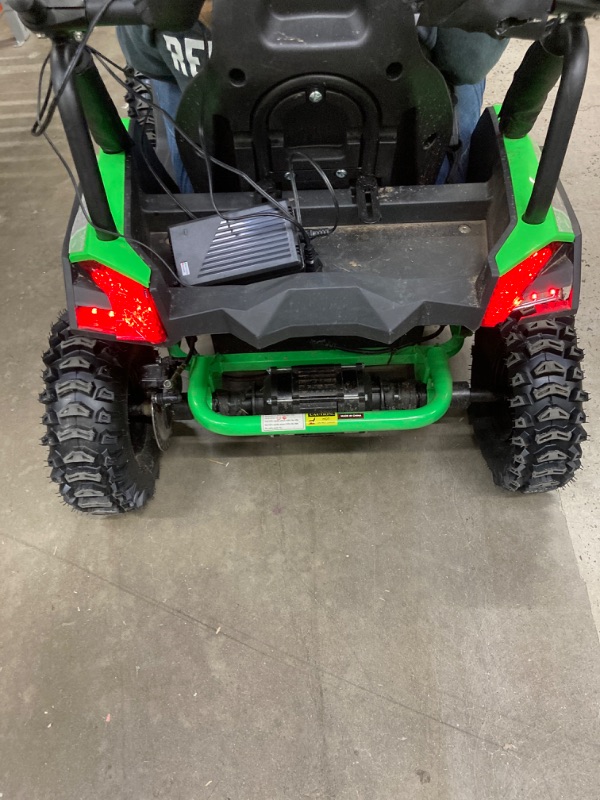 Photo 1 of 24V Kids UTV, 4WD 2 Seater Ride-on Toy Electric Car for Big Kids with Remote Control, 2WD/4WD Switchable, 4x200W Motor - Green