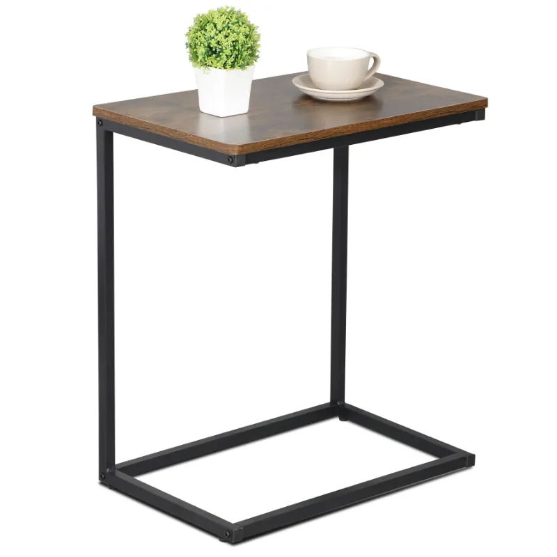 Photo 1 of ****MISSING HARDWARE****ZenStyle Indoor Classic MDF Steel End Table, Brown