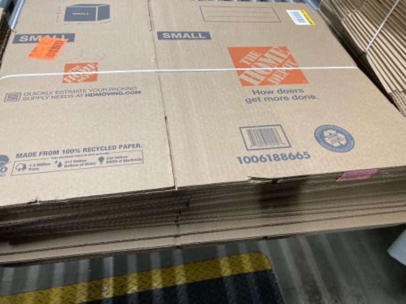 Photo 1 of The Home Depot 17 in. L x 11 in. W x 11 in. D Small Moving Box with Handles SBX (20boxes)