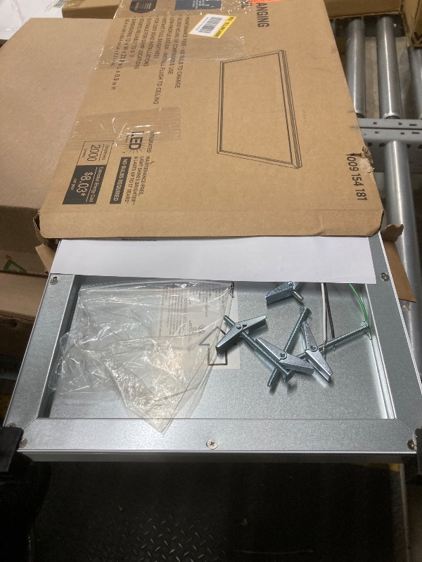 Photo 1 of 1 Ft. X 2 Ft. 2000 Lumens Dimmable White Integrated LED Flat Panel Ceiling Flush Mount Fixture with Selectable 5CCT