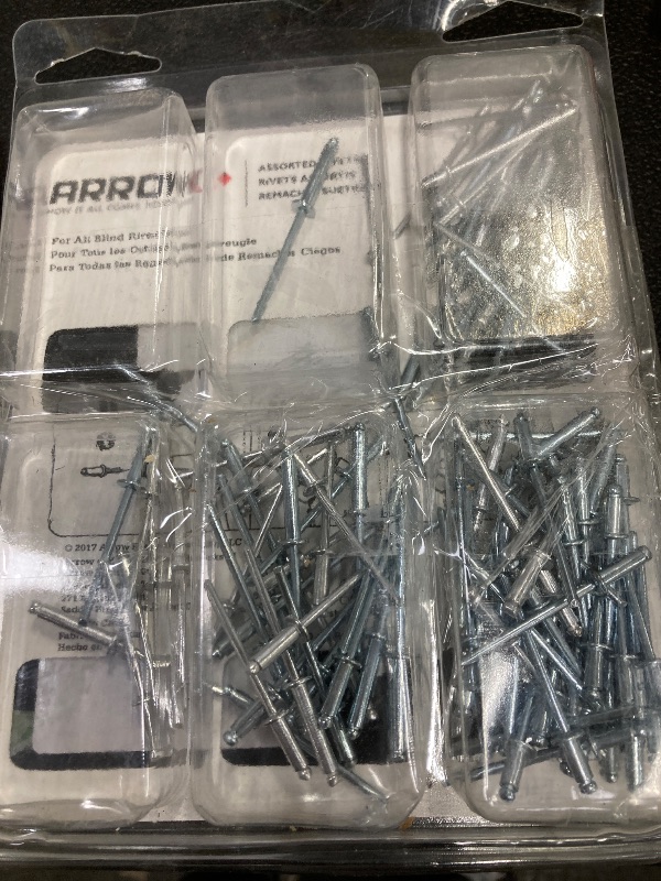 Photo 3 of Arrow 120-Pack 1/8-in Gray Aluminum Rivet