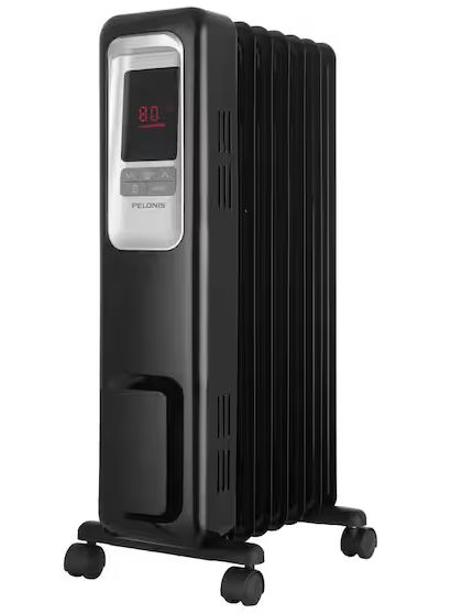 Photo 1 of 1,500-Watt Digital Electric Oil-Filled Radiant Portable Space Heater


