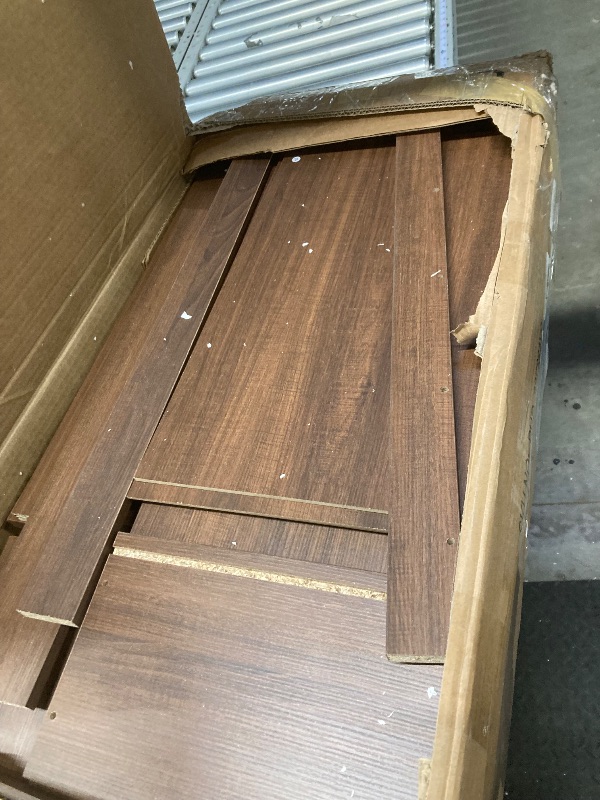 Photo 1 of ***PARTS ONLY****6 Dresser for Bedroom, 47" Wide Dresser, Wide Drawer Dresser with Storage Freestanding, Wooden Closet Dresser Storage Chest for Bedroom, Walnut
