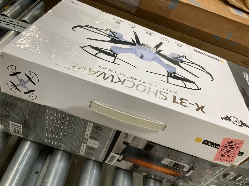 Photo 1 of SKY RIDER Pro Quadcopter Drone with Wi-Fi Camera, Remote and Phone Holder, White DRW331W