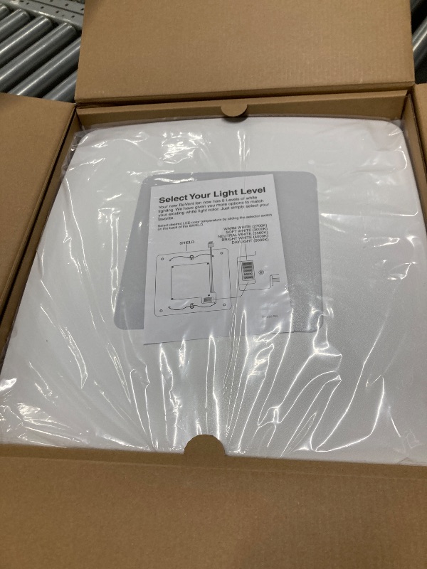 Photo 1 of 110 CFM Ceiling/Wall Mount Easy Roomside Installation Bathroom/Bath Exhaust Fan w/ Adjustable LED Lighting, ENERGY STAR