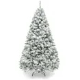 Photo 1 of  Snow Flocked Christmas Tree, Premium Holiday Pine Branches