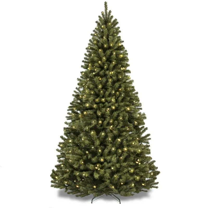 Photo 1 of Best Choice Products 6ft Pre-Lit Spruce Hinged Artificial Christmas Tree w/ 250 Incandescent Lights, Collapsible Stand
