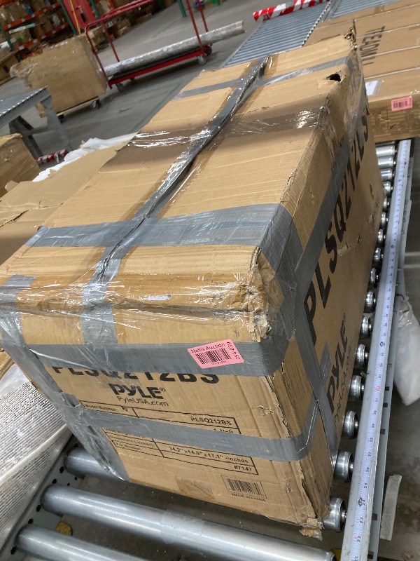 Photo 1 of Pyle 12” Dual Subwoofer Box System - 12'' Dual Series Vented Subwoofer Enclosure, Rear Vented Design with Santoprene Surround, 2 x 1200 Watts Max Power, 4 Layer Dual Voice Coil - PLSQ212BS