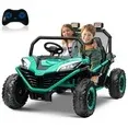 Photo 1 of 24V Kids Ride on Car,Neche 2 Seater 10Ah Powered Ride on Toy,4*200W Motor Electric Vehicles with Remote Control,Up to 5mph,Spring Suspension UTV for 3-8 Boys Girls,Green