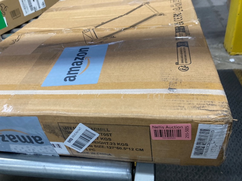 Photo 1 of ****PARTS ONLY/DOES NOT TURN ON***RHYTHM FUN Incline Foldable Treadmill, Walking Pad Treadmill with Incline, 300 lbs Portable Treadmill with Handles for Home Office Use, Under Desk Compact Treadmill with LED Display & APP