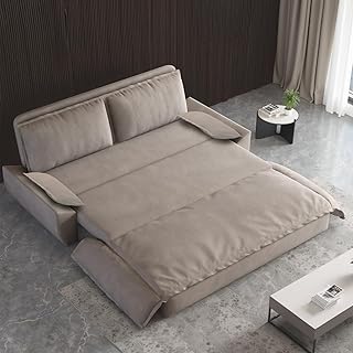 Photo 2 of 3-in-1 Convertible Sleeper Sofa Pull Out Couch Bed Queen Size, 70.1" Oversized Velvet Futon Loveseat Lounge Pullout Sofabed Cloud Daybed w/Detachable Cushion for Living Room, Small Space, Apartment