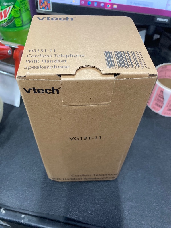 Photo 2 of [New] VTech VG131-11 DECT 6.0 Cordless Phone - Bluetooth Connection, Blue-White Display, Big Buttons, Full Duplex, Caller ID, Easy Wall Mount, 1000ft Range (Black)