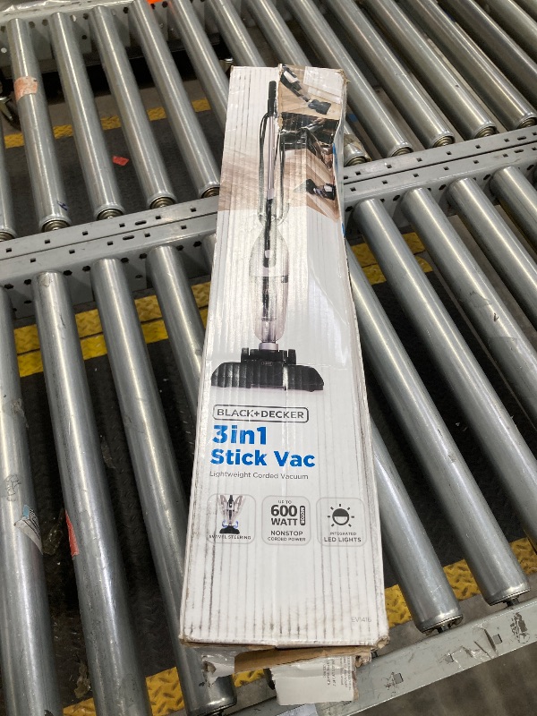 Photo 1 of Black + Decker 3-in-1 Lightweight Corded Upright and Handheld Multi-Surface Vacuum EV1416