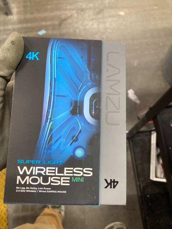 Photo 1 of Lamzu Atlantis Mini 4K Wireless Gaming Mouse, Ultra Lightweight 51g, 26000 DPI, Symmetrical, Mechanical Switch, Silver TTC Encoder, PAW3395 Sensor, MCU Nordic 52840-4k Dongle Included