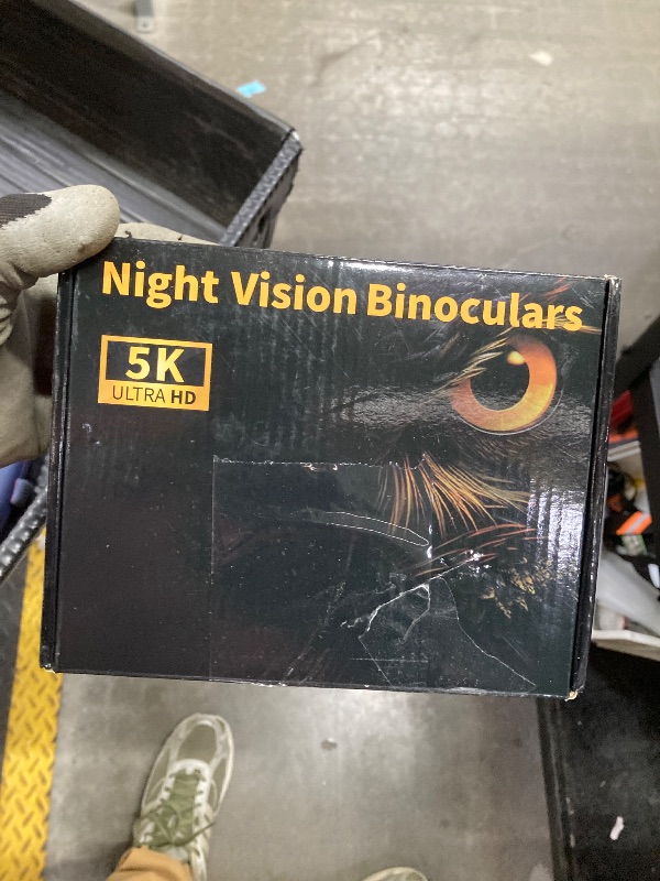 Photo 1 of Night Vision Goggles - 5K Night Vision Binoculars for Adults, 5000mAh Rechargeable Infrared Binoculars with 3'' Large Screen, 10X Digital Zoom External Flashlight for Camping