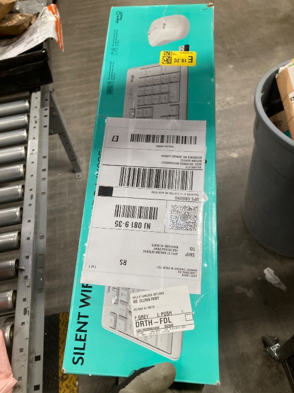 Photo 1 of Logitech MK295 Wireless Mouse & Keyboard Combo with SilentTouch Technology, Full Numpad, Advanced Optical Tracking, Lag-Free Wireless, 90% Less Noise - Off White