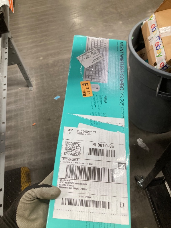 Photo 1 of Logitech MK295 Wireless Mouse & Keyboard Combo with SilentTouch Technology, Full Numpad, Advanced Optical Tracking, Lag-Free Wireless, 90% Less Noise - Off White